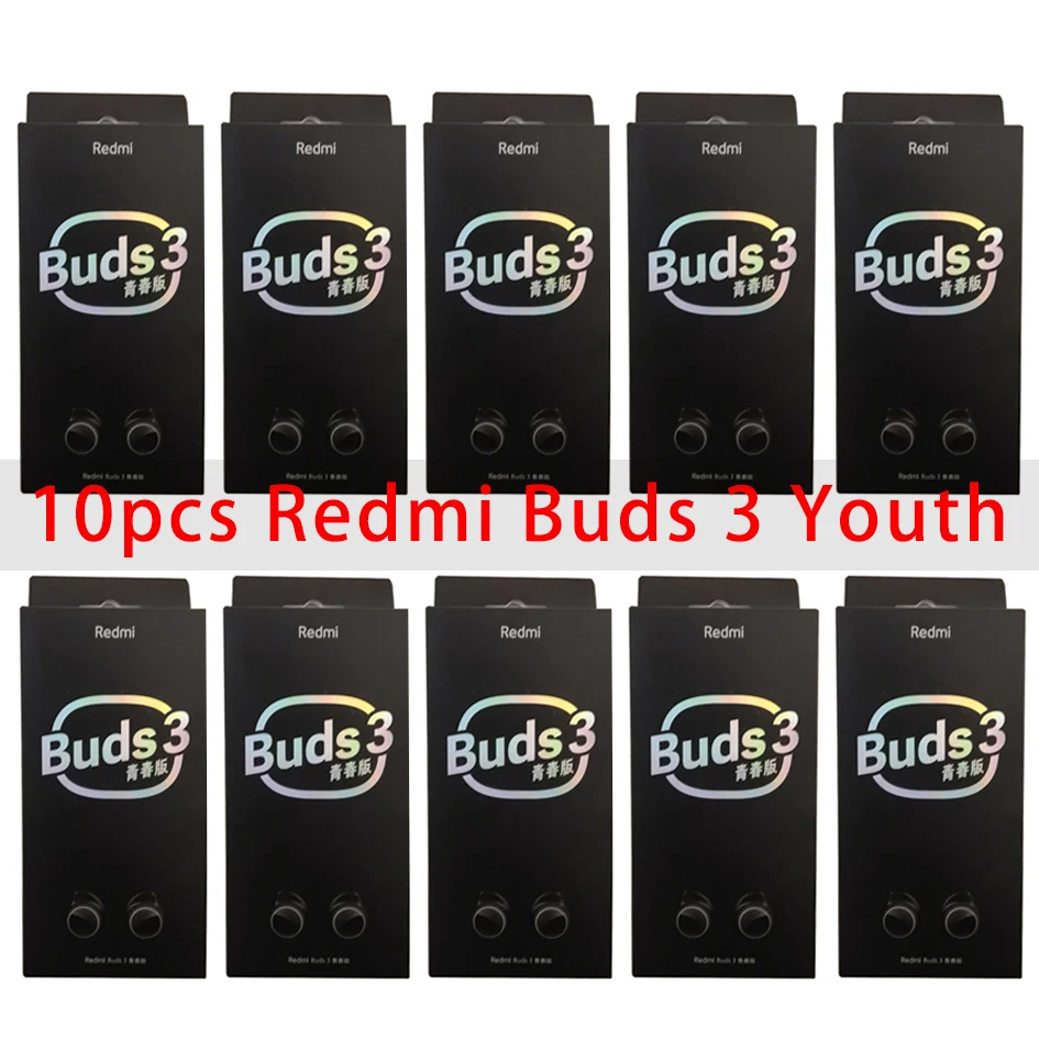 

Беспроводная гарнитура Xiaomi redmi bubs 3 Lite youth, TWS, Bluetooth 5,2, 10 шт.