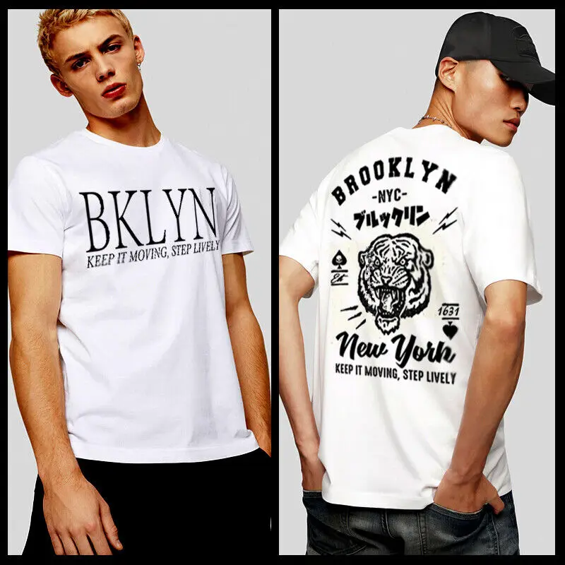 Футболка Brooklyn New York NYC East NY do or die 90-е хип-хоп японский kanji tee