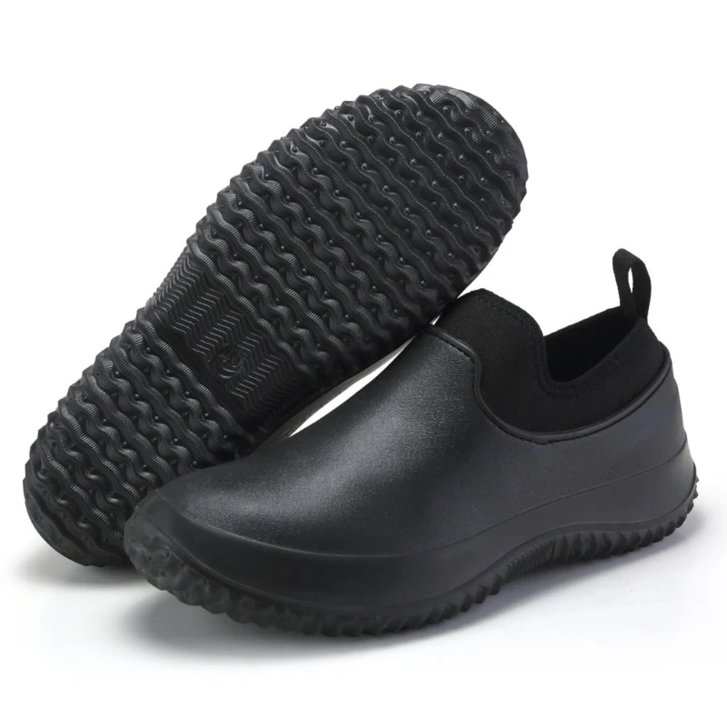 Work Chef Shoes Large Size Non-slip Casual Loafers Waterproo