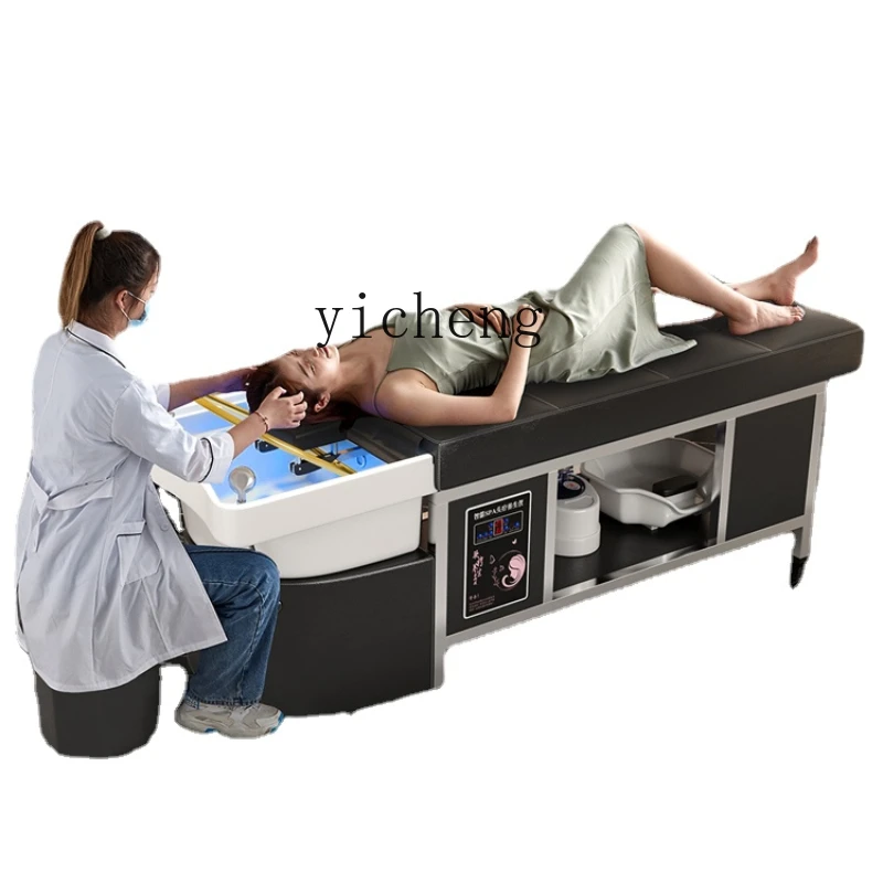 

XL Head Therapy Shampoo Chair Hair Salon Head Therapy Hall Beauty Salon with Water Heater Fumigation Water Circulation Bed