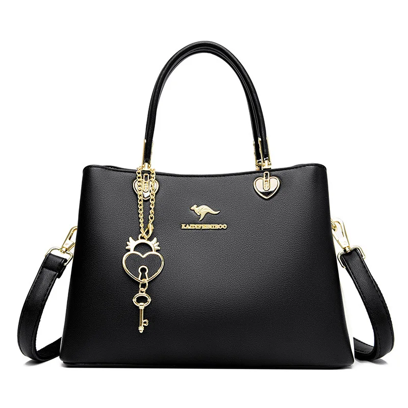 

Сумка-тоут женская из мягкой кожи, модный дизайнерский саквояж на плечо, вместительная сумочка кросс-боди, 2023