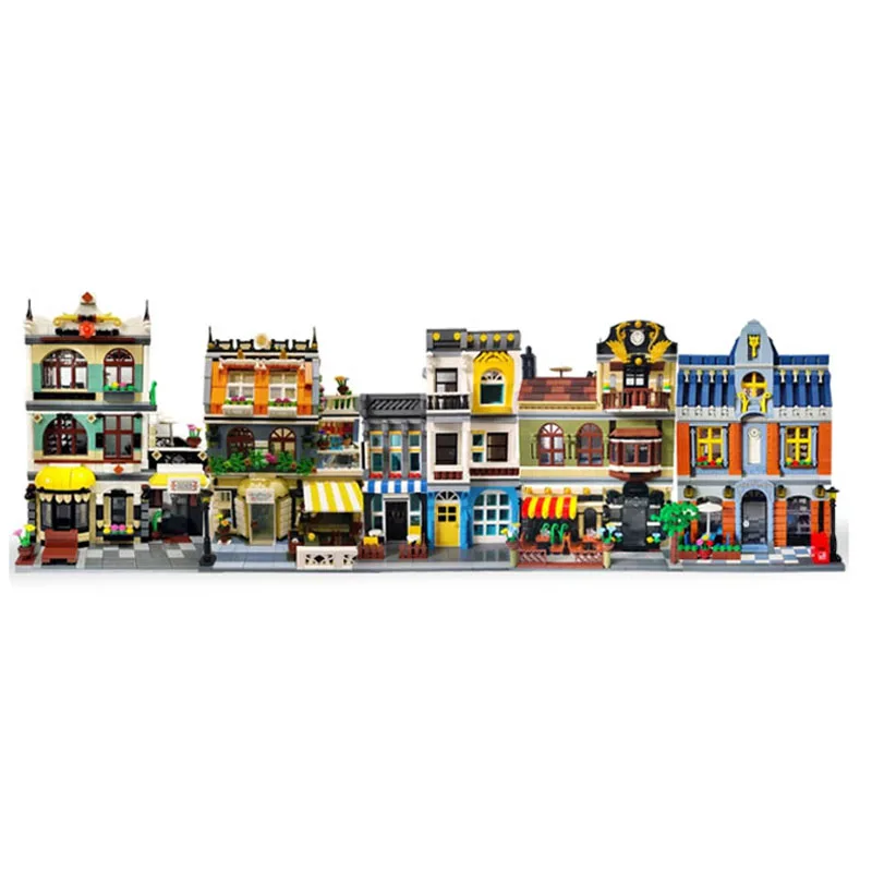 

2022 New Garden Hotel Cafe Restaurant Model City Street View Building Blocks Toys Children's Toys Puzzle Gifts Christmas Gifts