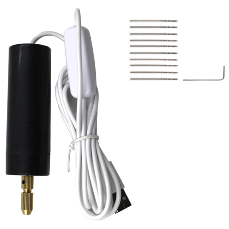 

USB Mini Hand Drill Electric Hand Drill Wood Circuit Board Plastic Pearl Crystal Glue Punching Machine