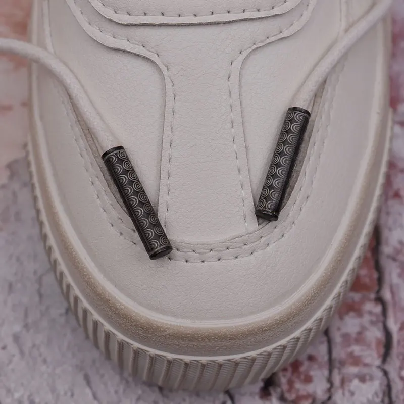 Coolstring Luxury Lace Accessories 24*5MM Elegant Metal Tape Tips Chinese Mahjong Tiles Texture Rope Aglets 100pcs/pck Wholesale