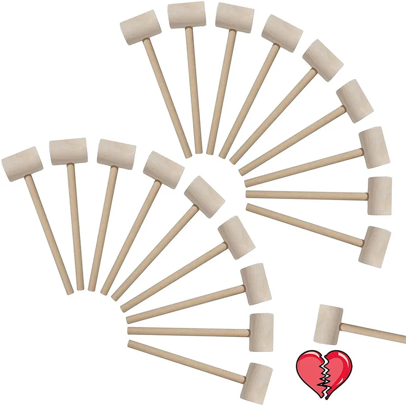 

20/50/100 шт деревянный молоток инструмент для резьбы кожаное ремесло инструмент для изготовления ювелирных изделий мини детский деревянный м...