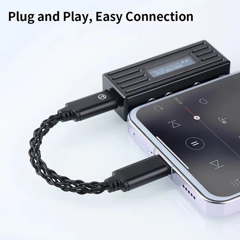 TRN TO Type C To DAC Amp Кабель для обновления Hi-Fi-адаптера Усилитель наушников 8-жильный