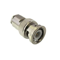 1pc new bnc rf coax connector male plug straight clamp for lmr300 cable wholesale price