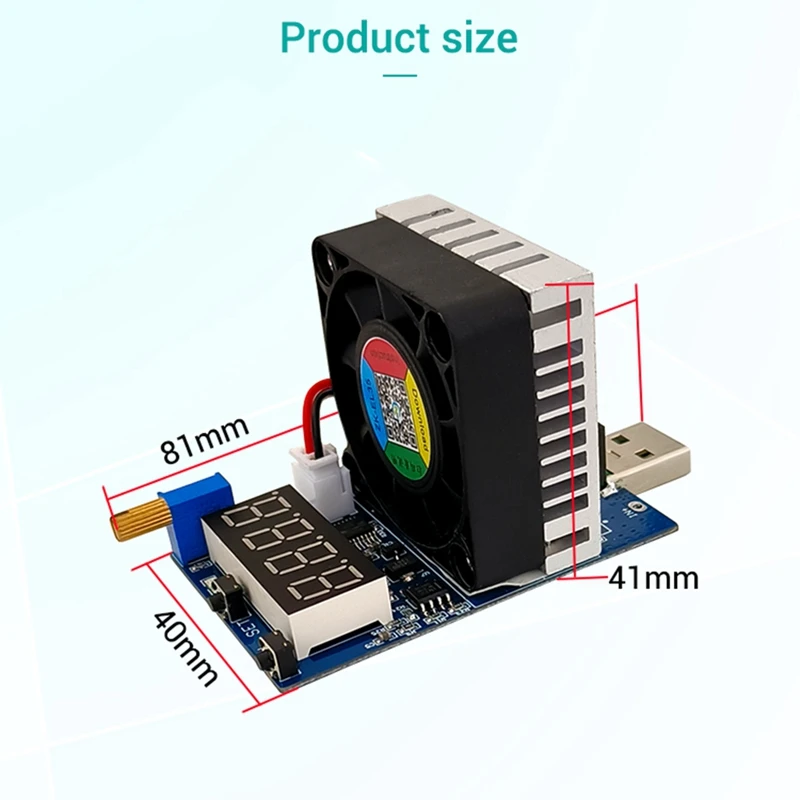 Электронный резистор нагрузки 35 Вт USB-интерфейс тестер разрядной емкости