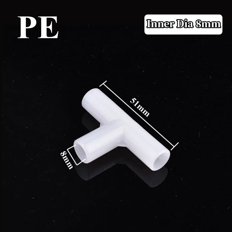 

Полиэтиленовый тройник 8 мм белый