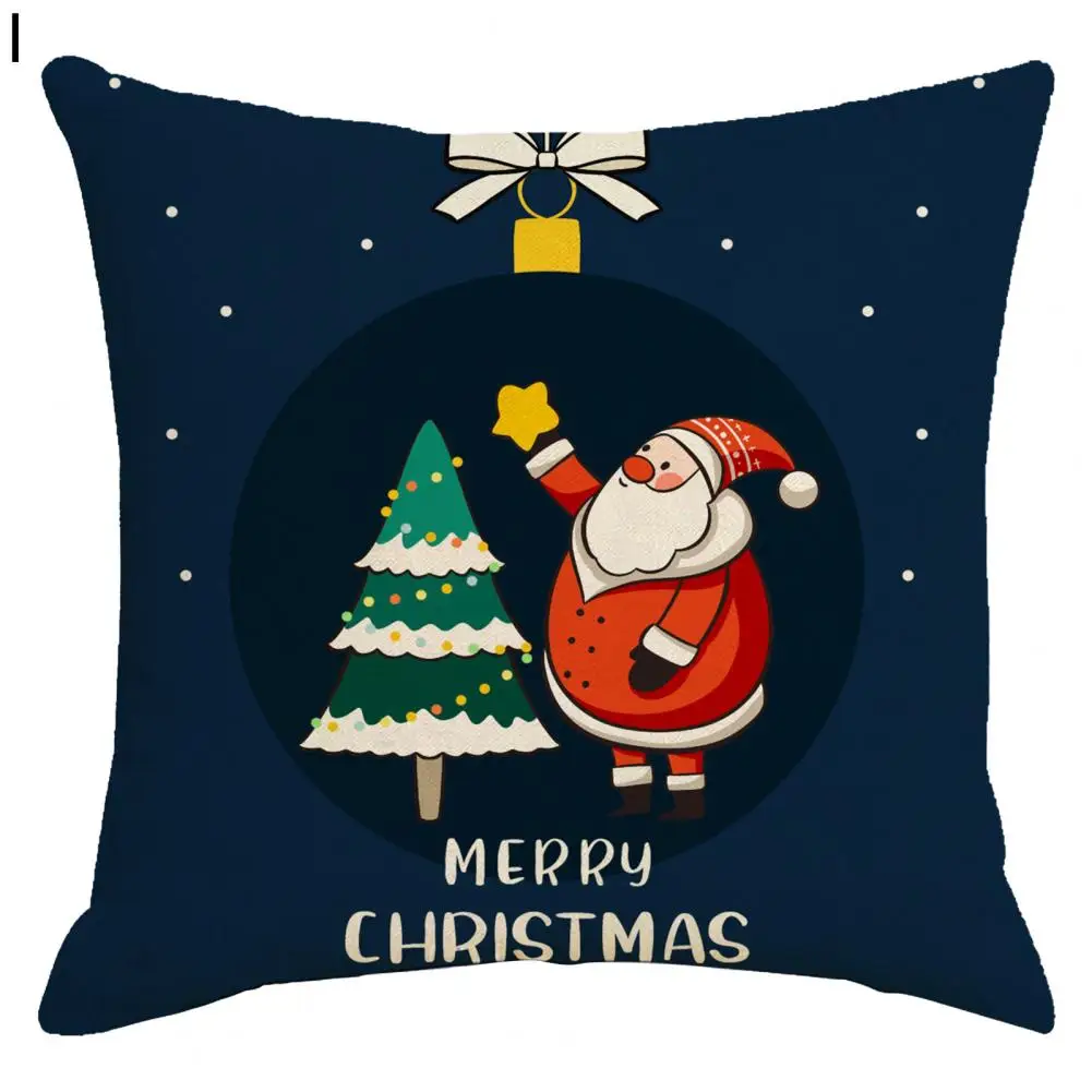 

Уникальная наволочка для подушки мягкий яркий цвет Рождественская наволочка с буквенным узором наволочка для подушки Рождественский праз...