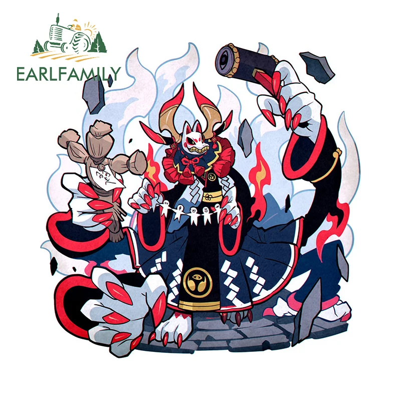 Фото EARLFAMILY 13 см x 12,8 см Witchcraft Монстр стая соломенная кукла забавная наклейка для автомобилей графическая наклейка Креативные аксессуары для серфинга №1