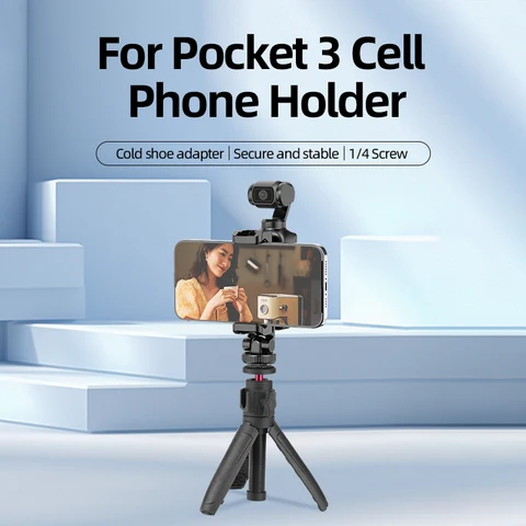 Расширительный Кронштейн для мобильного телефона, портативный телесуфлер для DJI Osmo Pocket 3, расширяющийся держатель для наружной камеры