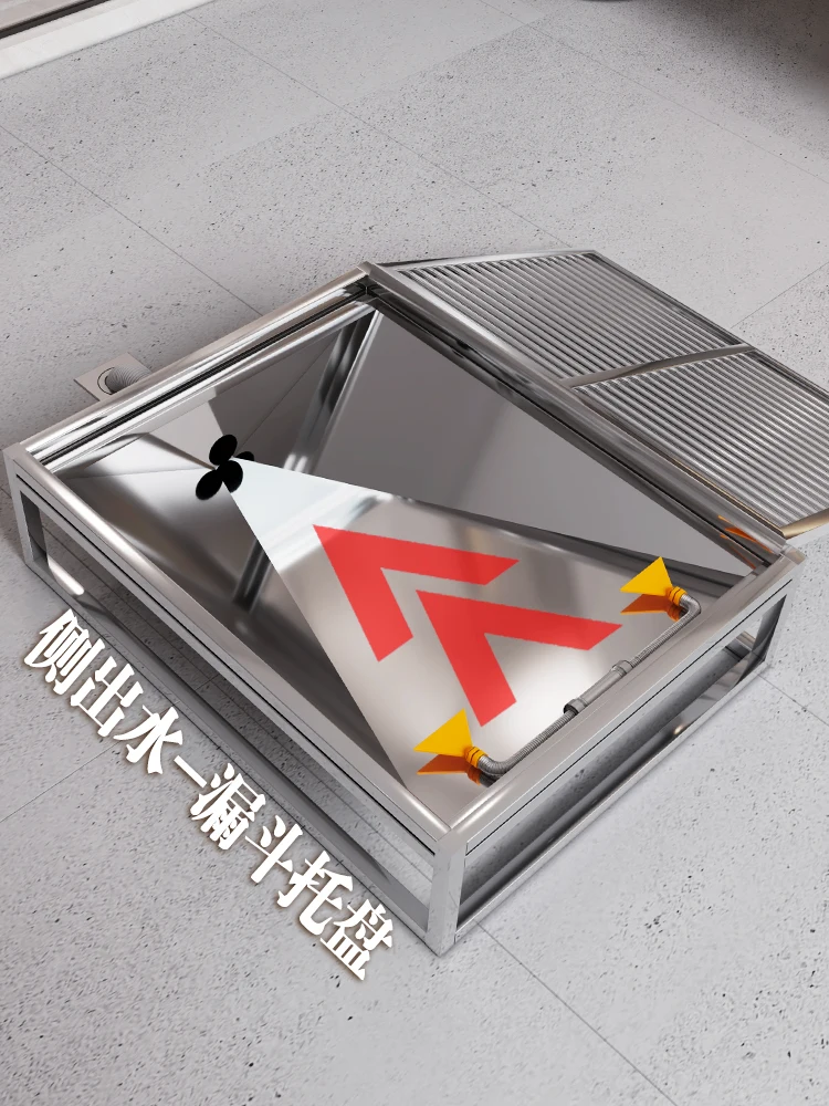 Унитаз для кошек и собак из нержавеющей стали с боковым или средним выходом