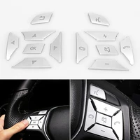 12pcs steering wheel button switch trim cover repair decals stickers for mercedes benz a b c e cla slk class w176 w246 w212 w204