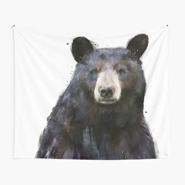

Black Bear Tapestry Room Blanket Beautiful Yoga Colored Bedspread Hanging Decor Printed Home Living Travel Decoration Art Towel