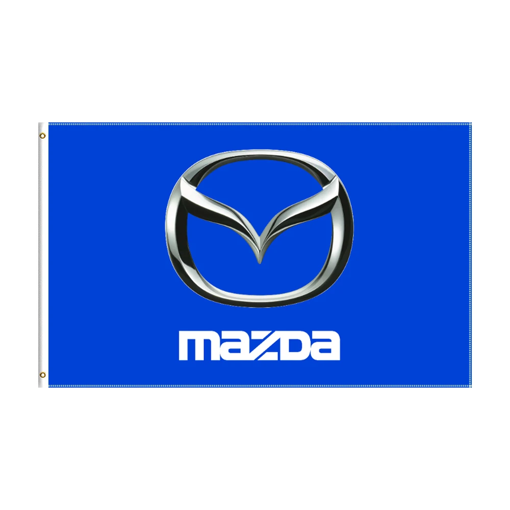 

3x5 футов, флаг Mazda, полиэстер, печатный Фотофон для украшения двора, украшение
