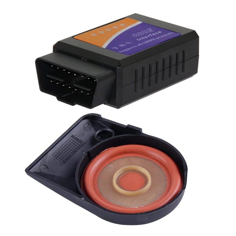 

1 Pcs Elm327 Wifi V1.5 Obd2 Wifi Diagnostic Scanner & 1 Pcs Valve Cover Cap With Membrane For Bmw Mini