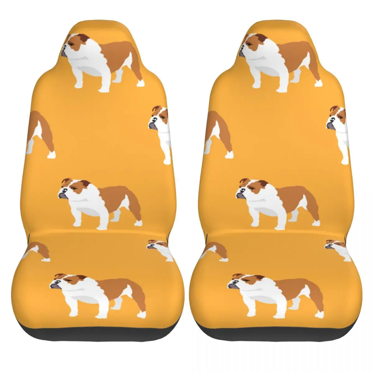 

2PCS Car Seat Protector Cover Cartoon Pug Dog Universal Seat Covers Car Seat Cover Cushion Protector