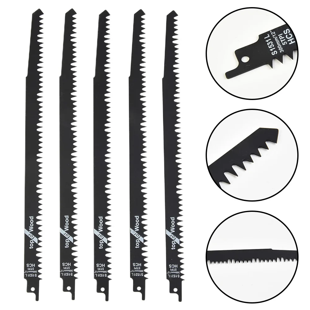 

12in S1531 Handsaw Blades BI-Metal Reciprocating Saw Multi Saw Blade For Wood Pruning Cutting Electric Plastic Board Sawblade