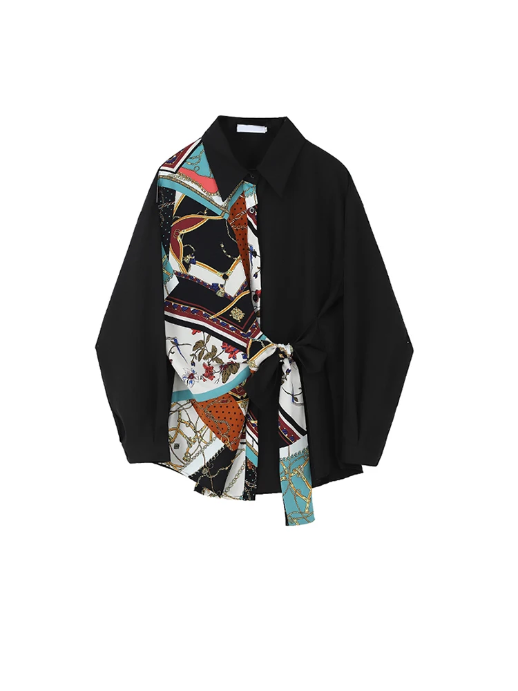 

Vintage Style Floral Printing Loose Women's Blouse Shirt Korean Casual Long Sleeve Ladies Button Blouses Female Tops