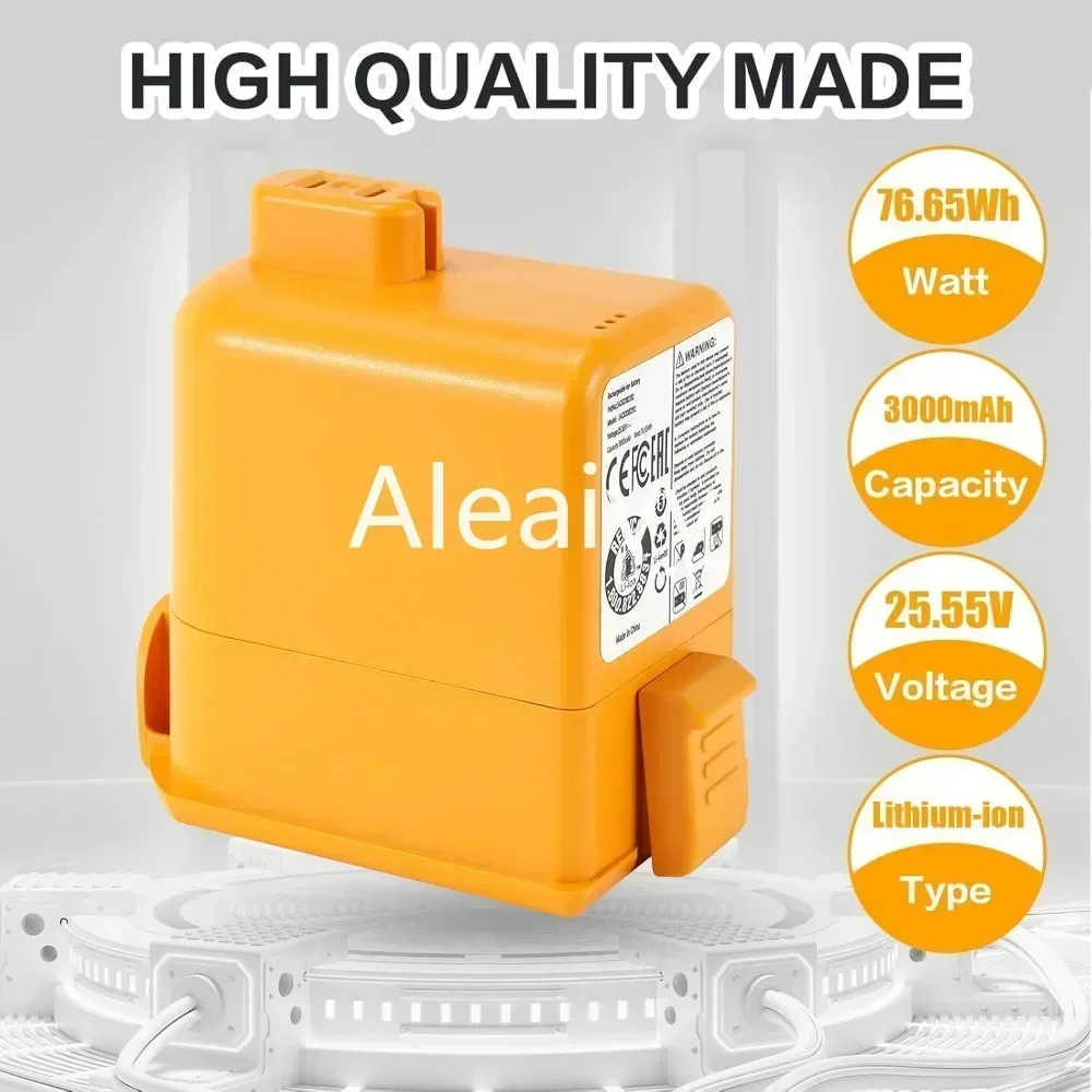 5000mAh 3000mAh Replacement Battery for LG Cord Zero A9 A9S P9 A9K-CORE A9MAX A9T-Ultra A9K-PRO A9N A9M Plus