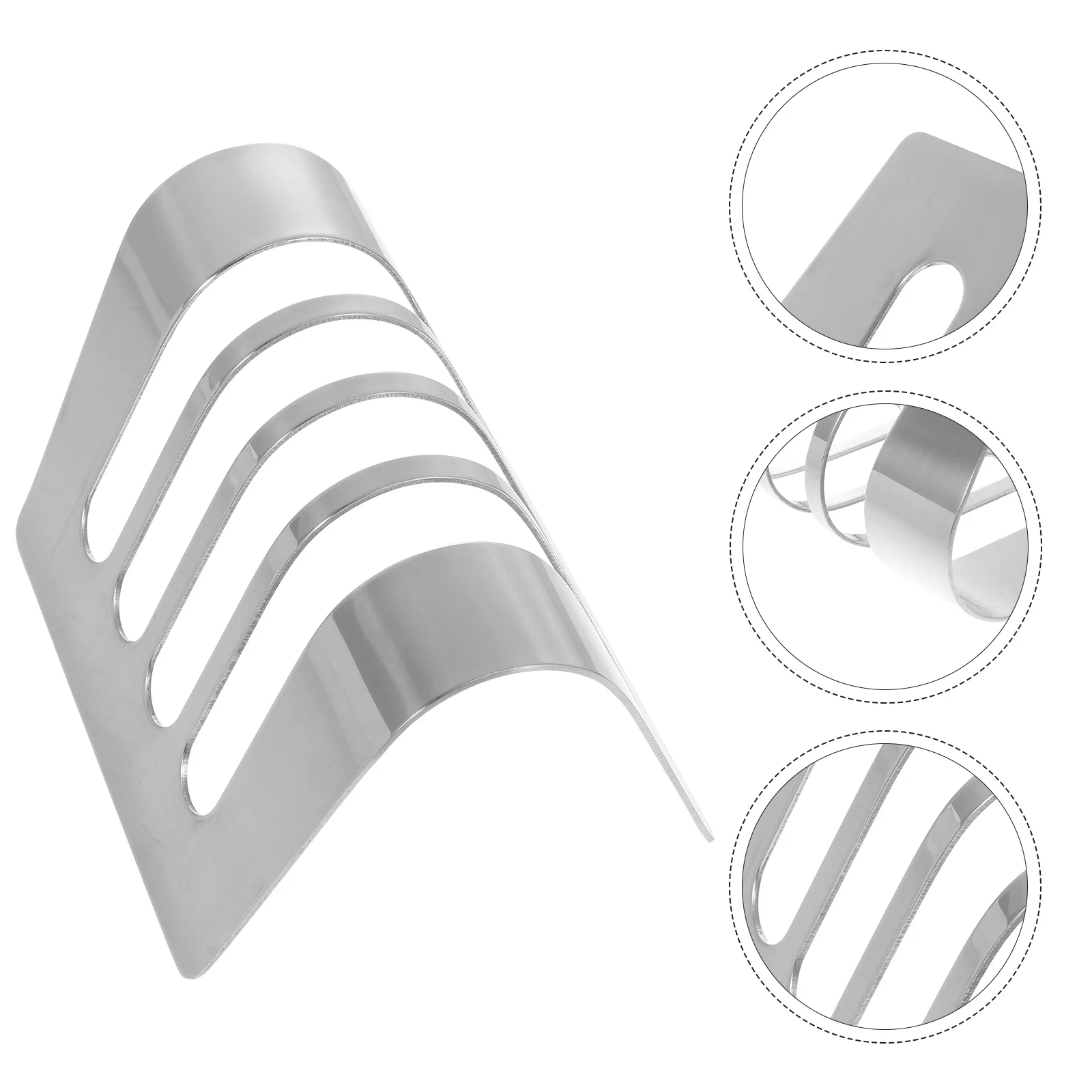 

Bread Rack Stand Toast Holder Breakfast Stainless Buffet Steel Stands Slot Taco Loaf Hotel Snack Air Fryer Accessories Display