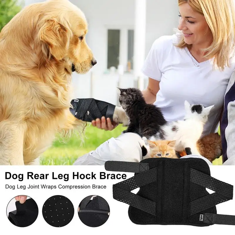 

Dog Injury Leg Knee Brace Strap Soft Protective Joint Contract Support Flexible Wound Care Bandage Wrap For Injured Pet Supplies