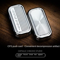 new cp3 push card pop coin adult finger tide play edc ring coin decompression toy magnetic force