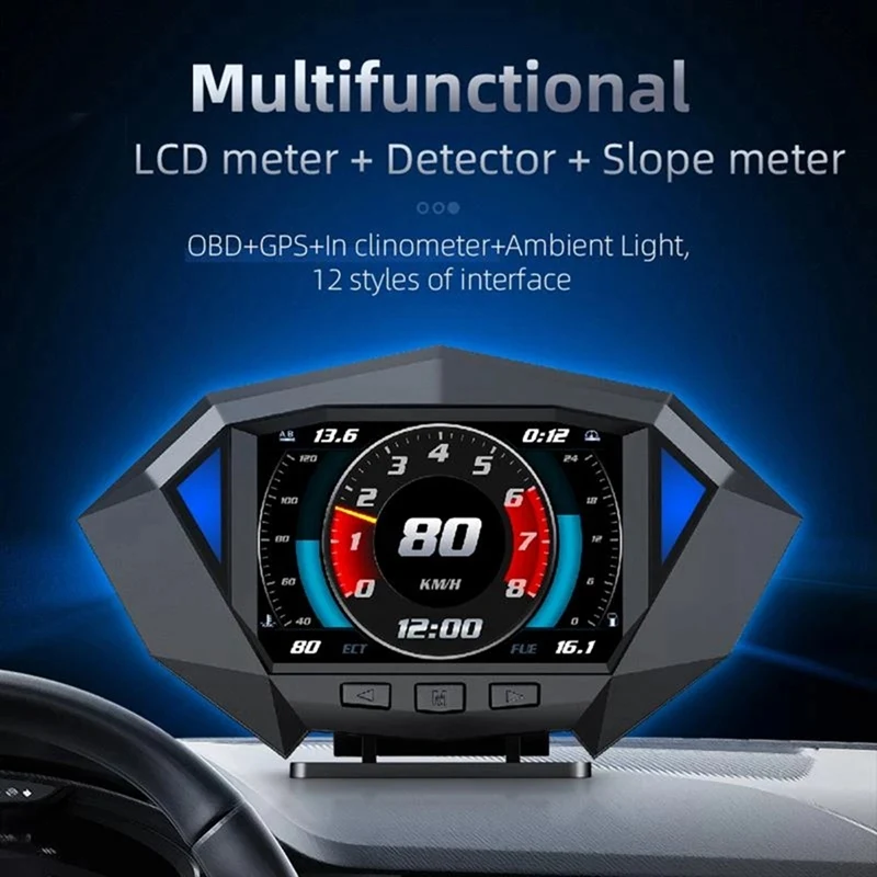 

1 шт. автомобильный проектор HUD GPS OBD2 OBDII Спидометр проектор превышения скорости
