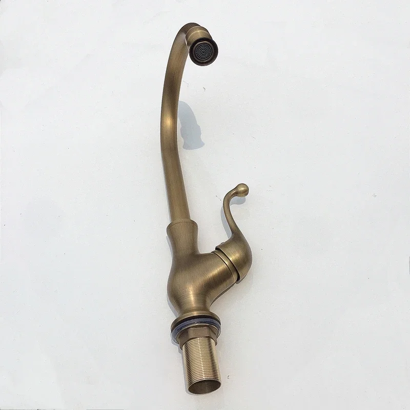 Кухонный Смеситель WZLY из античной меди поворот на 360 градусов