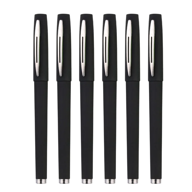 

Углеродная черная нейтральная ручка, рекламная ручка, Офисная ручка на водной основе, подарочная ручка для подписи