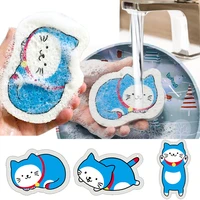 dish sponge cute cleaning sponges scouring pad compressed wood pulp cartoon dish cloths pot wipe cleaning tools