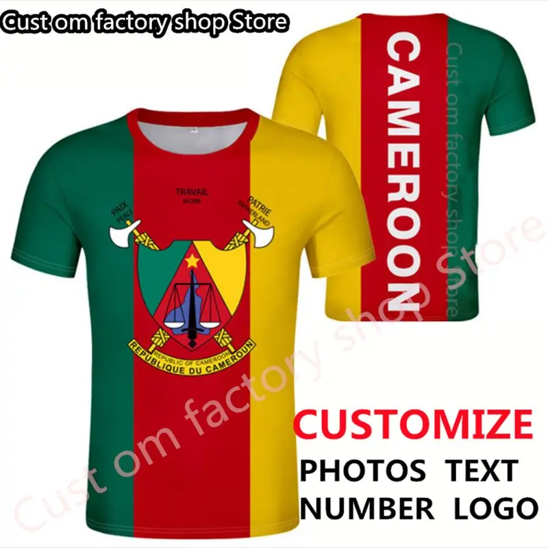 

CAMEROON Men T-shirt free custom name number nation flag t-shirt nation flag cameroun french print photo logo clothes