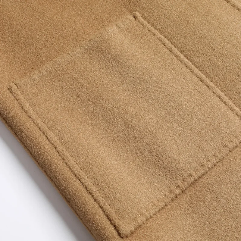 Двустороннее шерстяное пальто ручной работы для мужчин осень/зима 2023 новая