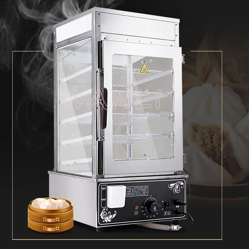 Печь для булочек на пару Коммерческая настольная изоляция Ящик приготовления