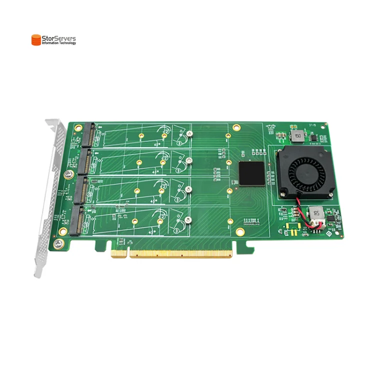 Оригинальный 32 Гбит/с 4 порта PCI express 3 0x16 PEX 8747 адаптер карта NV9547-4I NVMe SSD для серверов