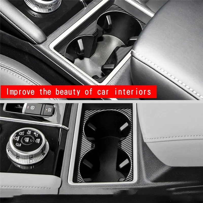 Автомобильная центральная консоль из углеродного волокна держатель стакана для