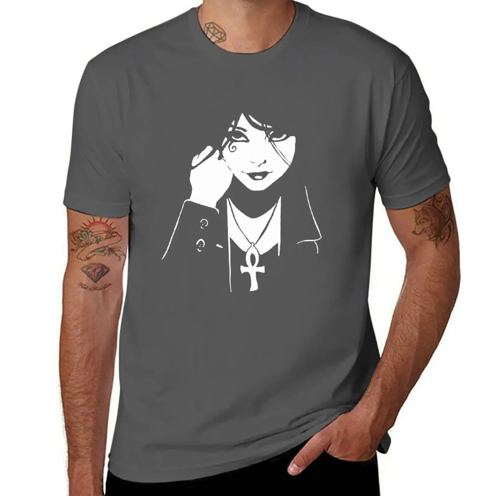 Футболка мужская хлопковая с коротким рукавом модная Эстетическая рубашка