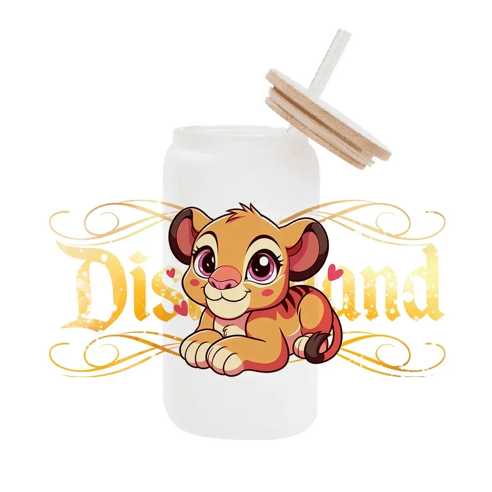 Disney Король Лев DTF наклейка чашки крутая персонализированная УФ-обертка