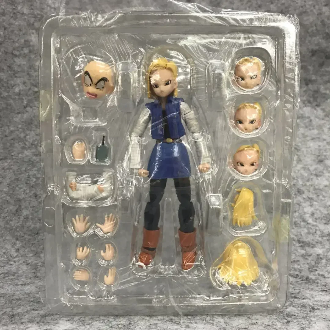 Фото Коллекционная фигурка SHFiguarts Dragon Ball Z Андроид №13 в коробке, 13 см Набор из 18 фигурок SHF: Коллекционные игрушки для рабочего стола, подарок на день рождения №1