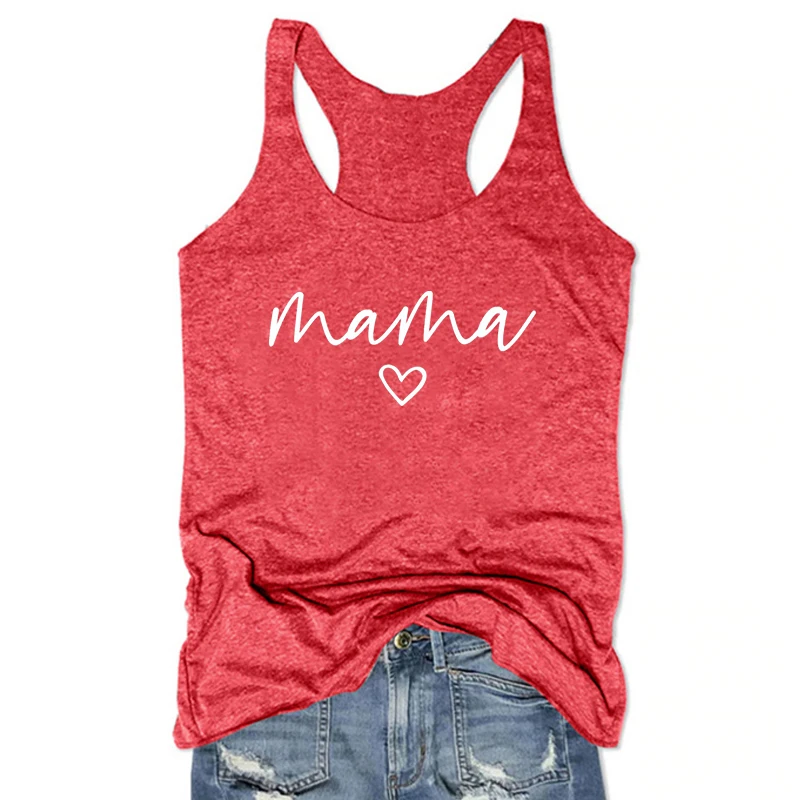 

Mama Tank Top Cute Tank Top Mom Tank Top Gift To Mom Mother's Day Gift Vintage Pink Goth Women Clothing L