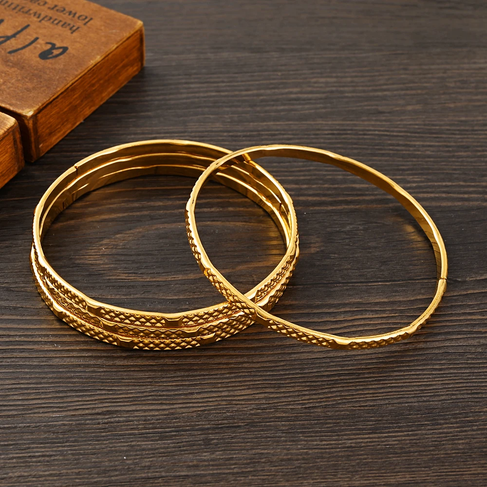 Золотые браслеты 68 мм эфиопская мода золотые для женщин Африканский Свадебный