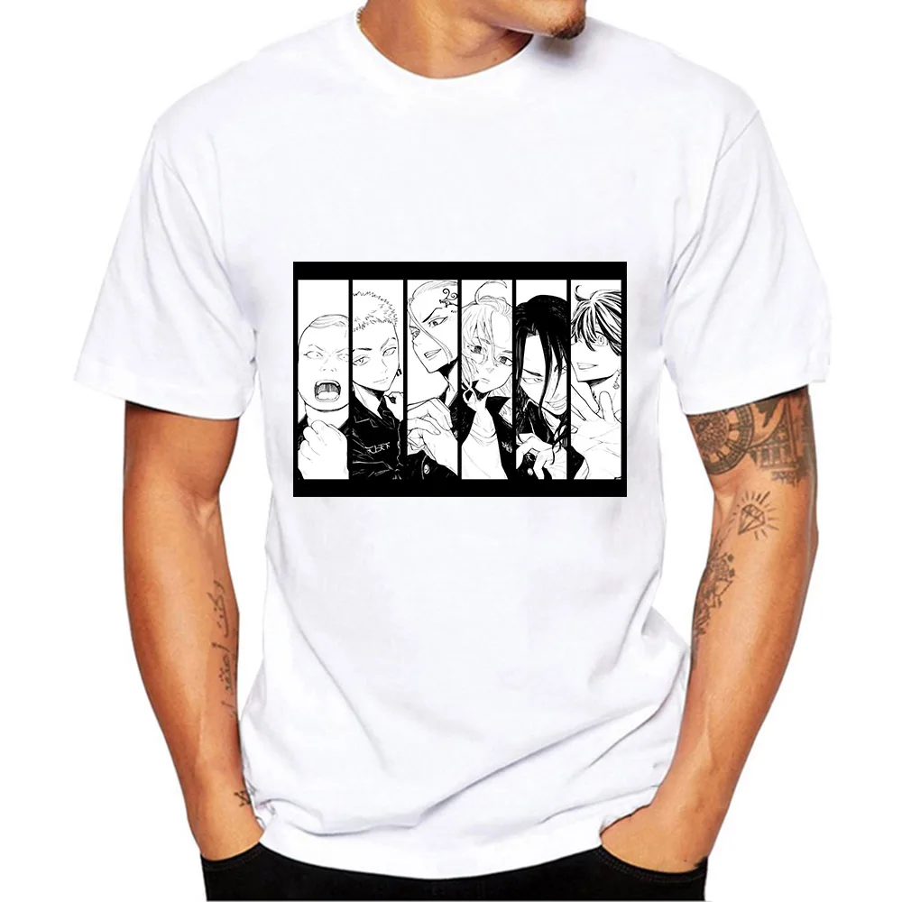 

Tokyo Revengers Men Anime T-shirt Sano Manjiro Draken Hanagaki Takemichi Clothes Cartoons Vintage T Shirt Casual Male Streetwear