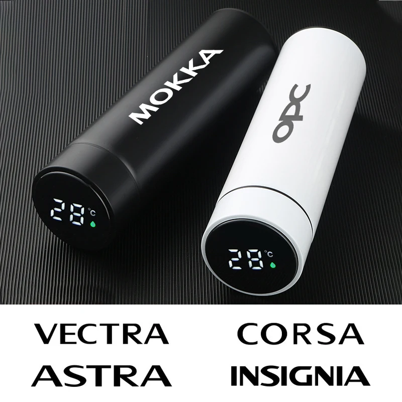 

500ml Car Logo Stainless Steel Coffee Mug for Opel Astra Insignia Corsa CD Vectra B Zafira Trailer Crossland Vivaro Combo Tigra