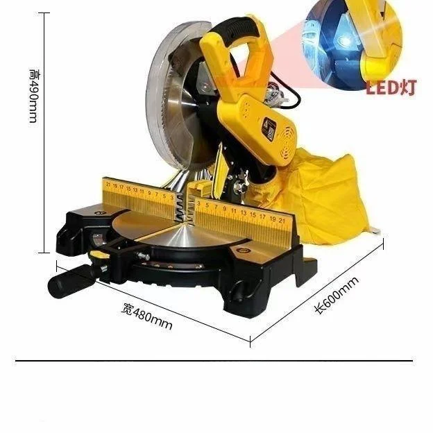 Беспыльная торцовочная пила 255A деревообрабатывающая 10-дюймовая вакуумная