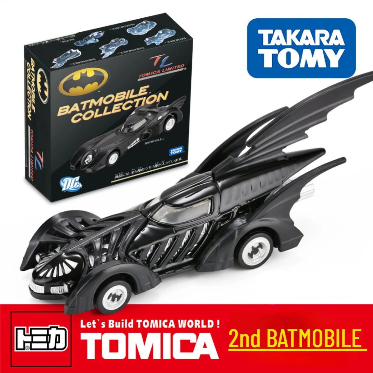 Takara Tomy Tomica Scale Car Model Batman Batmobile Bat-Pod Bike Replica Christmas Kids Halloween Gift Toys for Baby Boys Girls