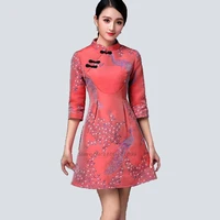 2022 chinese traditional clothing women flower embroidery cheongsam tops elegant loose coat female qipao dress tang suit jacket