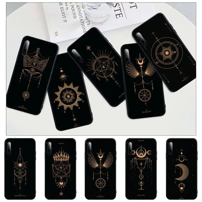 

Tarot Cards Tattoo Phone Case For iphone 12 11 13 7 8 6 s plus x xs xr pro max mini shell