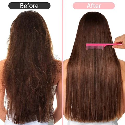 Портативная расческа с тремя рядами зубов