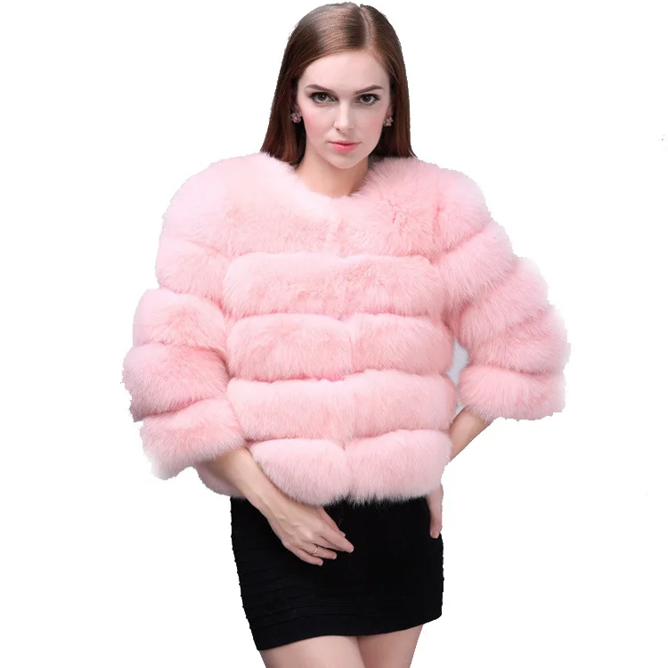 2023 Autumn/Winter New Fur Coat Women's Short Fit Top